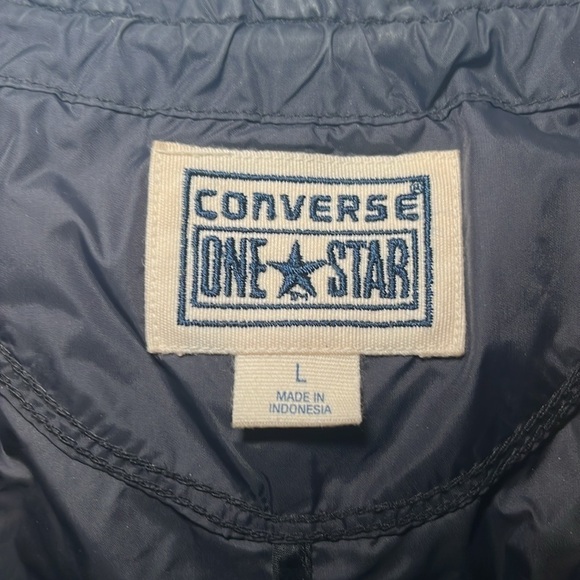 Converse One Star black windbreaker size large - Picture 5 of 8